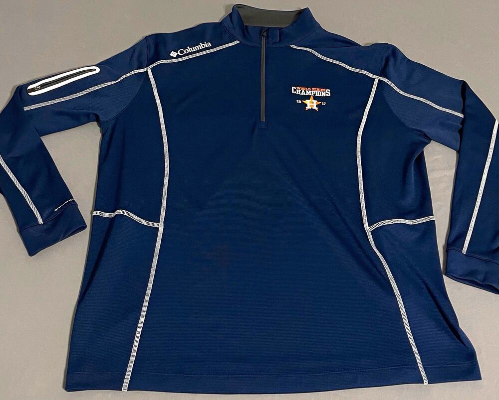 Columbia Houston Astros 2017 World Series Champions Quarter Zip Jacket Mens XL